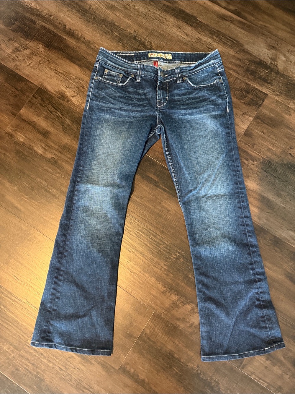BKE Women's Blue Flare Jeans
